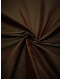Tissu soie sauvage - Marron