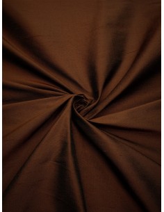Tissu soie sauvage - Marron