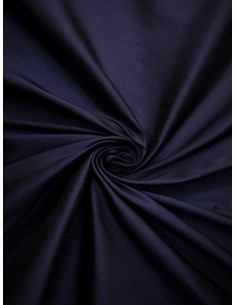 Tissu soie sauvage - Marine
